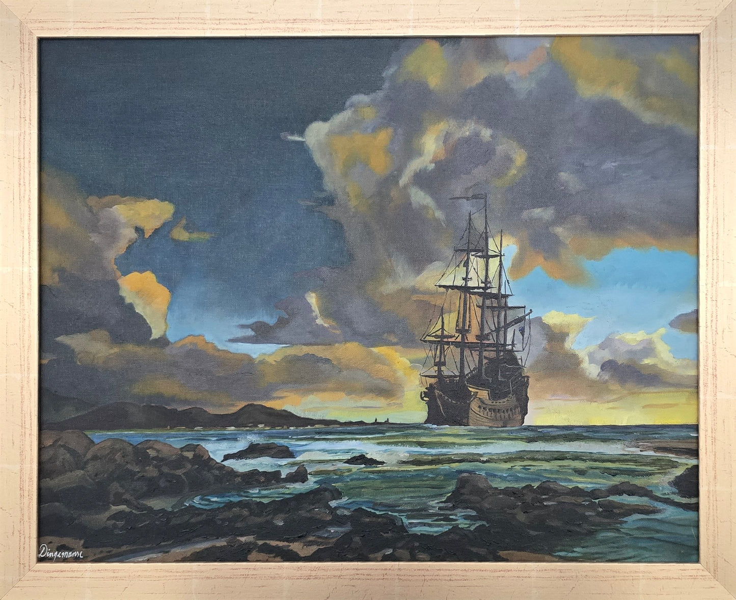 Tall Ship at Dusk