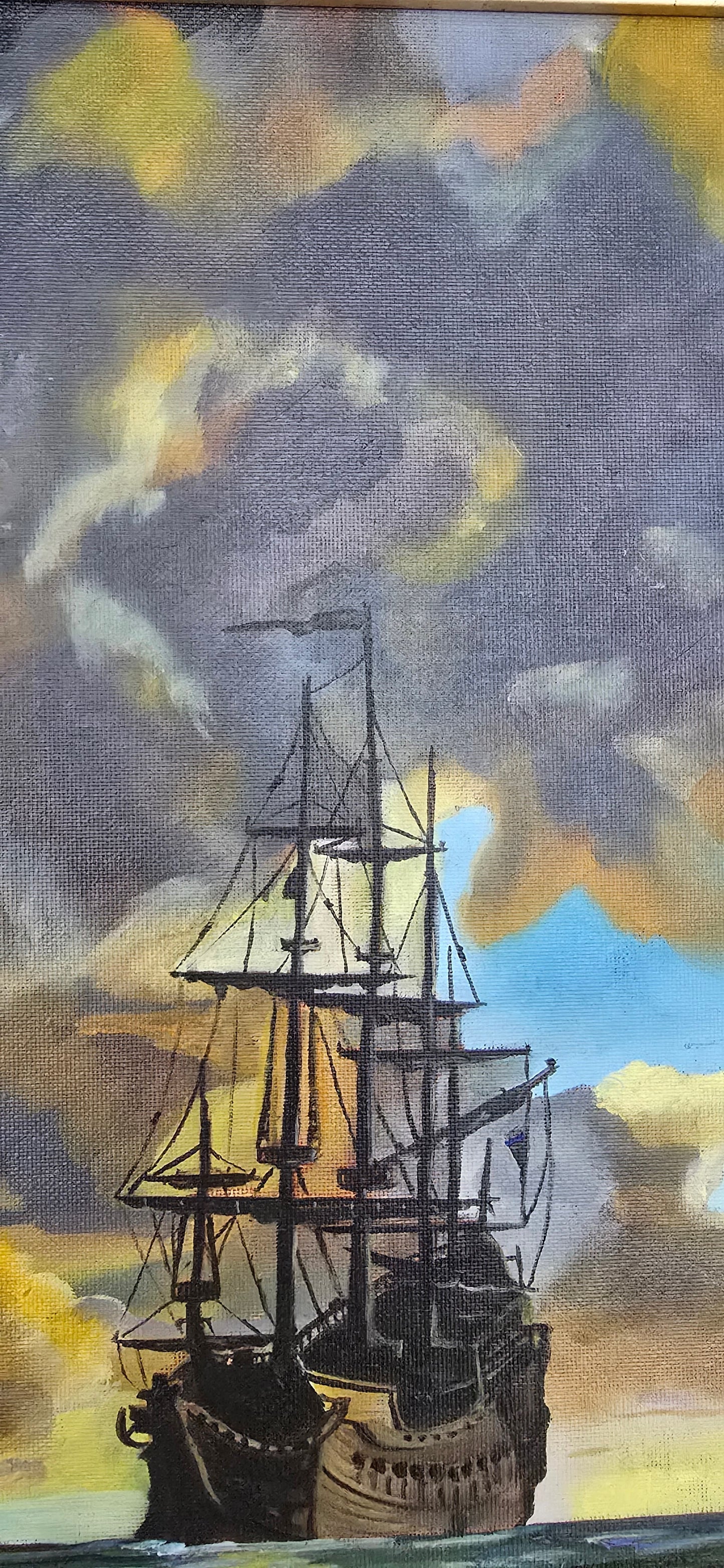 Tall Ship at Dusk